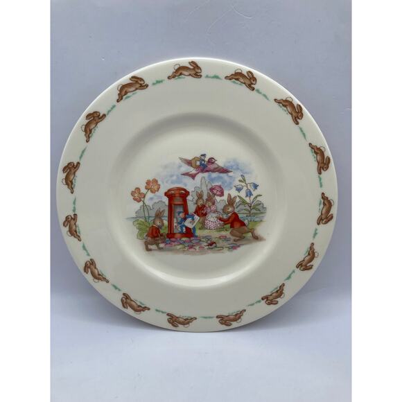 ROYAL DOULTONS England Bunnykins Plate 8" and Tea Cup 3.5"L x 3" Tall  1984 - Picture 3 of 14